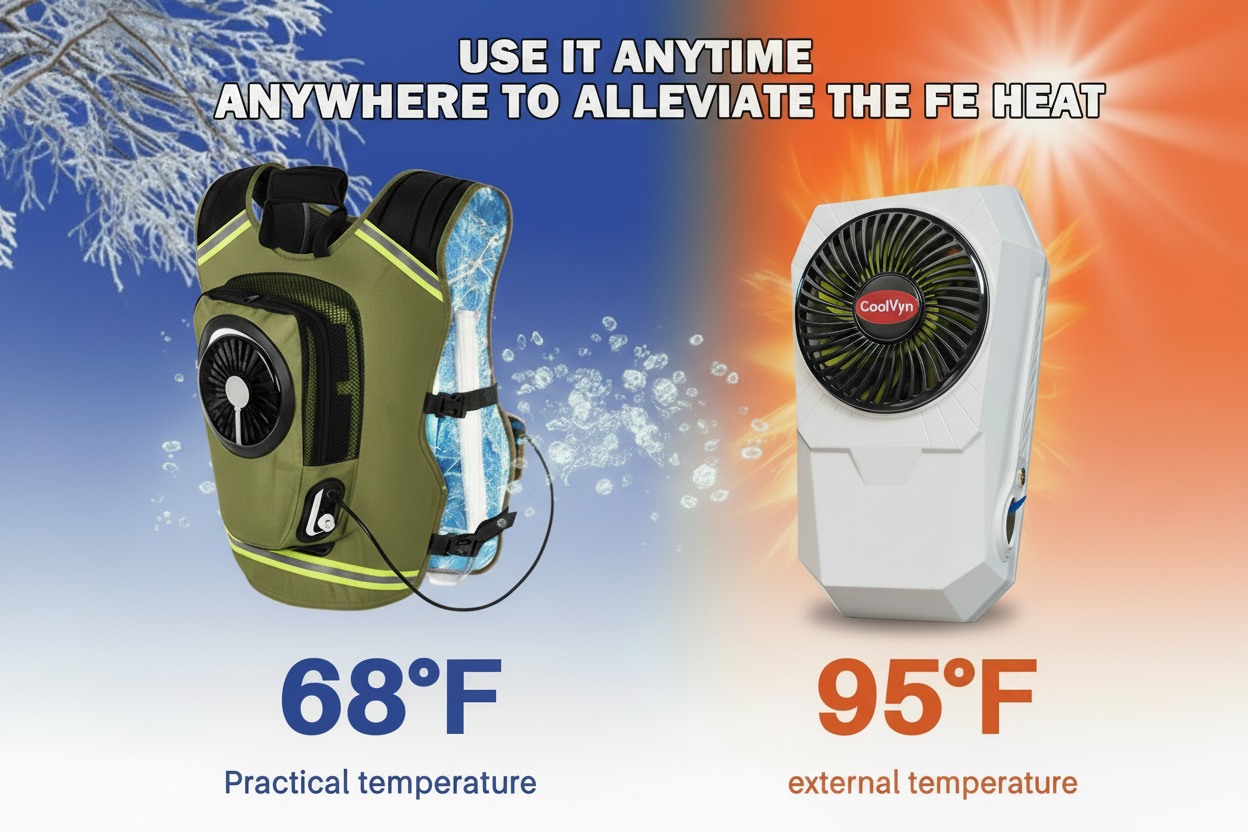 CoolVyn CV-003 | Personal Cooling Vest for Agriculture & Outdoor Maintenance Workers